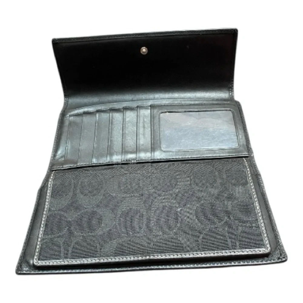 Vintage Legacy Coach Black Signature Wallet